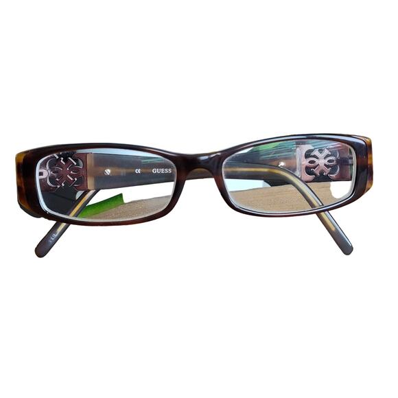 Guess Eyeglasses Women's Brown Rectangle Gu1572 - Picture 3 of 8